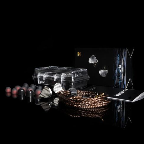 سماعة رأس FiiO JadeAudio JH3 سلكية عالية الدقة 0.78 مم 2 دبابيس 1DD+2BA Bass ثقيلة متوافقة مع Android وiOS وWindows وMac للهواتف الذكية/الكمبيوتر الشخصي/الكمبيوتر المحمول (أسود) in Kuwait