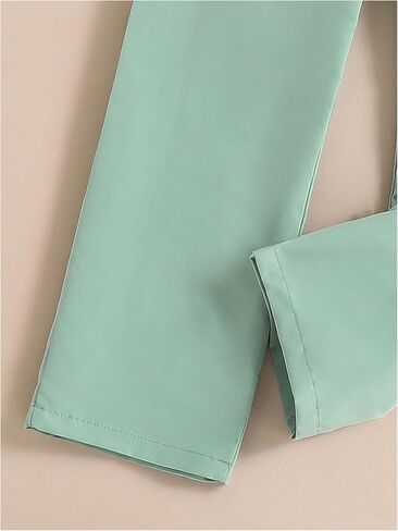 Milumia Girl's 3 Piece Outfits Long Sleeve Tee Shirt and Blazer Vest with Pants in Saudi Arabia