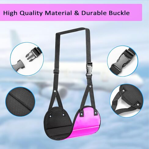 Airplane Footrest, Perfect Travel Footrest Hammock for Long Trip, Portable Foot Rest for Train Flight Office Foot Hammock, Airplane Travel Accessories to Relax Your Feet, Gifts for Travelers in Saudi Arabia