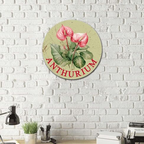 Lygond Metal Sign Tin Sign Retro Round Garden Flower Daisy Bathroom Signs for Home for Home Decor 12×12 Inches in Saudi Arabia