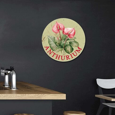 Lygond Metal Sign Tin Sign Retro Round Garden Flower Daisy Bathroom Signs for Home for Home Decor 12×12 Inches in Saudi Arabia