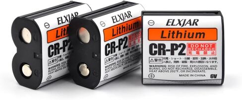 (5-Pack) 6V 1500mAh Lithium Photo Battery Replaces 223A, 2CR-P2, EL223AP, and DL223A batteries in Kuwait