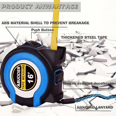 3 عبوات من أشرطة القياس، شريط قياس (10 بوصة، 16 بوصة و25 بوصة)، شريط قياس سهل القراءة قابل للسحب بكسور 1/8، شريط قياس in Kuwait