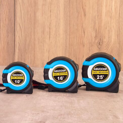 3 عبوات من أشرطة القياس، شريط قياس (10 بوصة، 16 بوصة و25 بوصة)، شريط قياس سهل القراءة قابل للسحب بكسور 1/8، شريط قياس in Kuwait