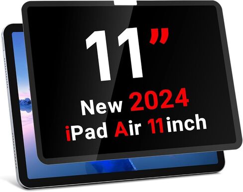 ZOEGAA IPad Pro 13 inch Privacy Screen (2024 M4 Chip), Removable & Reusable Ipad pro 13 inch Screen Protector, Anti-Spy Privacy Filter, Anti-Glare, Blue Ray Reduction in Saudi Arabia