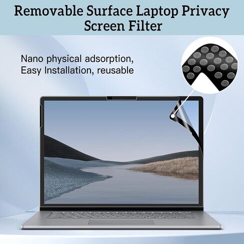 ZOEGAA IPad Pro 13 inch Privacy Screen (2024 M4 Chip), Removable & Reusable Ipad pro 13 inch Screen Protector, Anti-Spy Privacy Filter, Anti-Glare, Blue Ray Reduction in Saudi Arabia