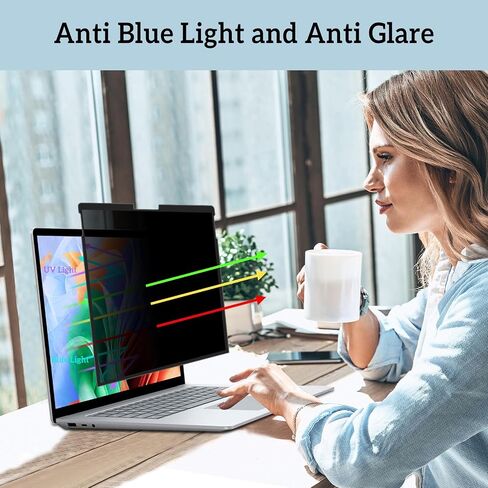 ZOEGAA IPad Pro 13 inch Privacy Screen (2024 M4 Chip), Removable & Reusable Ipad pro 13 inch Screen Protector, Anti-Spy Privacy Filter, Anti-Glare, Blue Ray Reduction in Saudi Arabia