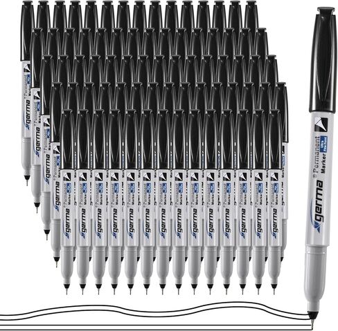 Ultra Fine Point Permanent Marker Bulk, 36 Assorted Colors 0.4mm Fine Tip Permanent Markers set，Thin Tip Works on Paper, Glass, Ceramic, Plastic, Wood, Rock, Metal for Kids and Adult in Saudi Arabia