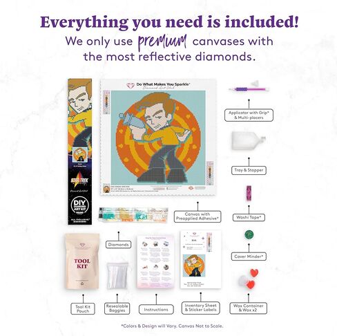 DIAMOND ART CLUB Peach Mushroom Twilight Diamond Painting Kit, Fun DIY Crafts for Adults and All Ages, Round Diamond Art Canvas for Beginners, 14" x 13" (35.9 x 32.8 cm) in Kuwait