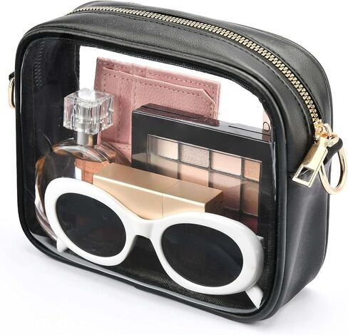 FANGSUN Clear Crossbody Bag Stadium Approved, Clear Purse for Women, Small Clear Stadium Bag for Events, Concert, Sport in Saudi Arabia