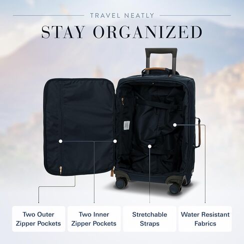 Bric's X-Bag Large Spinner with Frame - 30 Inch - Suitcases with Wheels - Checked Luggage - Navy in Saudi Arabia