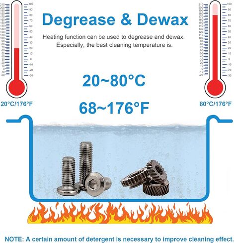 Kendal Commercial Grade 35watts 600ml Ultrasonic Cleaner 40kHz with Knobs Timer Cleaning Machine,for Watch Instruments Industrial Parts Excellent Cleaner Solution in Kuwait