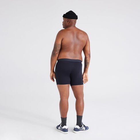 SAXX Underwear Co. Men's Ultra Super Soft Boxer Brief Fly 3Pk, Navy/City Blue/Heritage, Medium in Kuwait