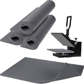 2 Pcs 16×24 Inch Silicone Heat Press Mat, Thick Cuttable Heat Press Pad, 280℃/536℉ Silicone Material Mat for Flat Heat Press Transfer Machine Accessory (16''x24'', 0.32" Thickest)