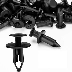 KEMIMOTO 200 PCS 8mm Universal Plastic Push Clips Push-Type Nylon Bumper Fastener Rivet Expansion Screws Replacement Compatible with Polaris RZR Can-Am Maverick Teryx Talon Pioneer Auto Body