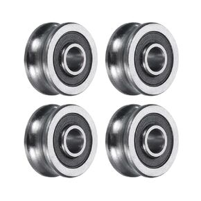 uxcell 6pcs SG22 U Groove Track Guide Bearing 8x22.5x14.5mm U Groove Roller Wheel (GCr15) Chrome Steel Bearings