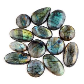 Natural Charoite Stone, Natural Gemstones and Crystals Cabochon Lot, DIY Jewelry Making Loose Gemstones, Chakra Healing Crystals, Wire Wrapping Cabochons, Pack of 3 (Large)