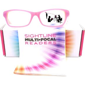 Sightline P314 Progressive Reading Glasses for Women Premium Cateye Optical Acetate Frame Medium Fit
