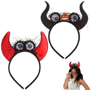 2 Pcs Halloween Headbands,Eyes Headband for Women Men,Hairband Accessories for Cosplay Outdoor Party,Costume,Trick or Treating,Gifts