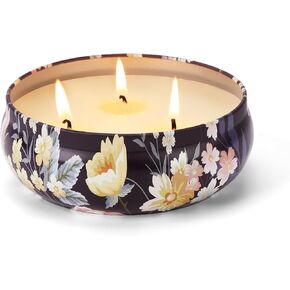 Citronella Candles Outdoor 3 Packs 3 Wicks, 13.5oz Large Natural Soy Wax