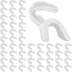 Frienda 50 Pcs Sport Mouth Guards Mouthguard Gum Mouth Guard Teeth Armor Game Guard for Football Hockey Karate Basketball Lacrosse Boxing Basketball Rugby Match (Mixed Colors)