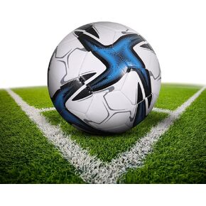 Soccer Ball USA Official Soccer Ball Size 5 PU Leather Soccer Balls for Kids Indoor Outdoor Play Unisex Juniors Adult Training Soccer Players Game Back to School Gift