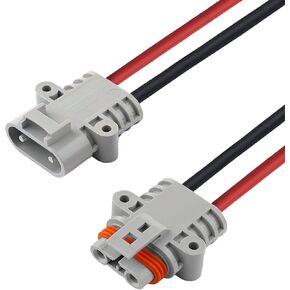 50A Heavy-Duty Jumper Cable, Automotive Booster Cables with Clip, Heavy-Duty Jumper Quick Connect Plug, Car, SUV, Truck Quick Connect Plug, (3m+1m)