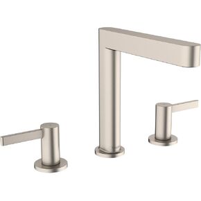 حنفية حوض حمام Hansgrohe Finoris Modern بمقبضين و3 فتحات بطول 0 بوصة من الكروم، 76034001
