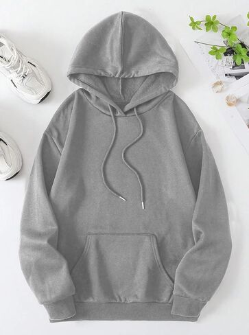 Remidoo Womens Oversized Graphic Hooded Long Sleeve Pullover Sweatshirts With Pocket in Kuwait