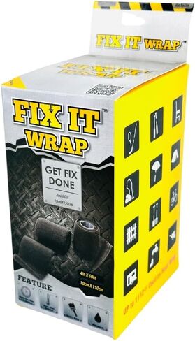 Fix It Wrap 2 INCH X 50 inch | Exhaust Heat Tape and Repair Wrap | Strong Fiber Weld Fix Reinforcement Repair -2 Pack in Saudi Arabia