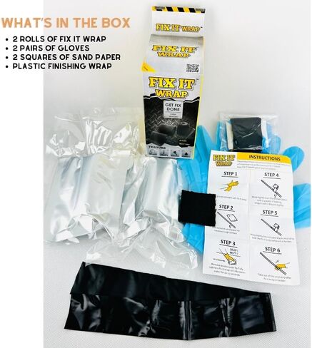 Fix It Wrap 2 INCH X 50 inch | Exhaust Heat Tape and Repair Wrap | Strong Fiber Weld Fix Reinforcement Repair -2 Pack in Saudi Arabia