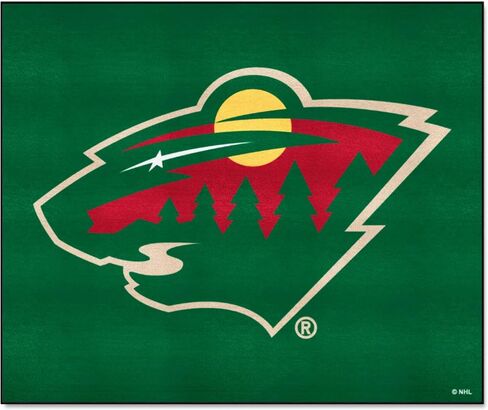 FANMATS - 10269 NHL Minnesota Wild Nylon Face Hockey Puck Rug 27" diameter in Saudi Arabia