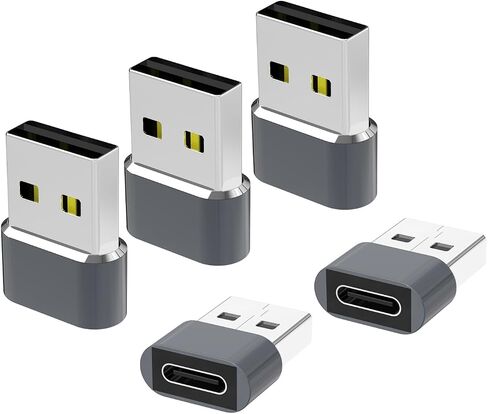 محول USB إلى USB C 5 حزم، محول شاحن من النوع C أنثى إلى ذكر لساعة Apple Watch Ultra iWatch 8 7، iPhone 15 14 13 12 Pro Max Plus، Airpods، iPad 9 10 Air 5 Mini 6، السيارة، Samsung Galaxy S23 S24 in Saudi Arabia