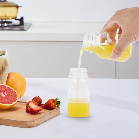 Plastic Juice Bottles 150 pcs 12 oz Empty Plastic Water Bottles with Caps Reusable Clear Beverage Containers for Drinking, Juicing, Smoothie, Water with 2 Brushes, 2 Funnels, 160 Stickers in Kuwait