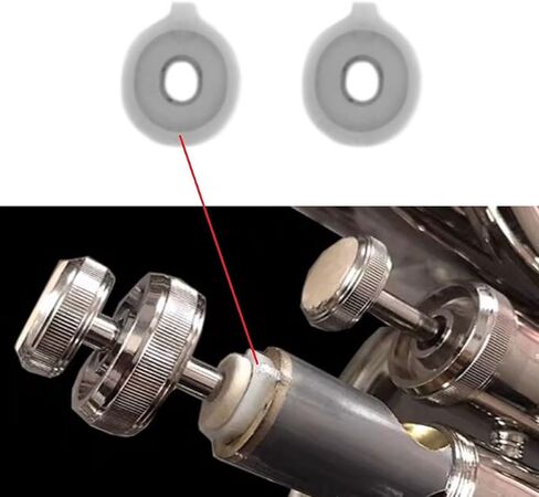 10Pcs Alto Horn Baritone Valve Guide Cushions 15x19mm Alto Horn Vertical Key Valve Positioning Guide Gaskets Tenor Saxophone Sax Pads Brass Instrument Replacement Part Set Accessory Type B in Saudi Arabia
