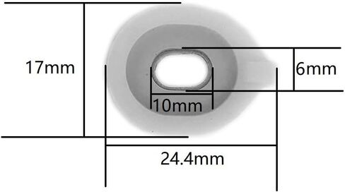 10Pcs Alto Horn Baritone Valve Guide Cushions 15x19mm Alto Horn Vertical Key Valve Positioning Guide Gaskets Tenor Saxophone Sax Pads Brass Instrument Replacement Part Set Accessory Type B in Saudi Arabia