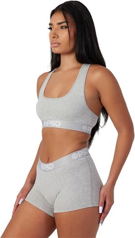 PSD Women's Almandine Modal Sld Boy Shorts, Burgundy, L in Kuwait