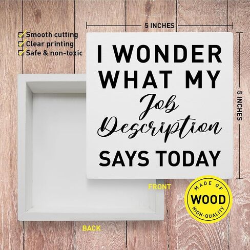 HR Office Gifts for Women Men, Human Resources Humor Quotes Coworker Boss Office Gifts, I’m Cool HR, Funny Office Decor Wooden Box Sign, Home Office Desk Decoration for Work Women Men in Saudi Arabia