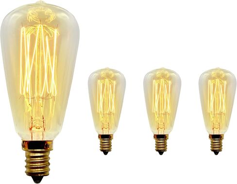 Vintage Retro Edison Bulb, ST38, 40w, E12 Base (Small), 2-Pack in Kuwait