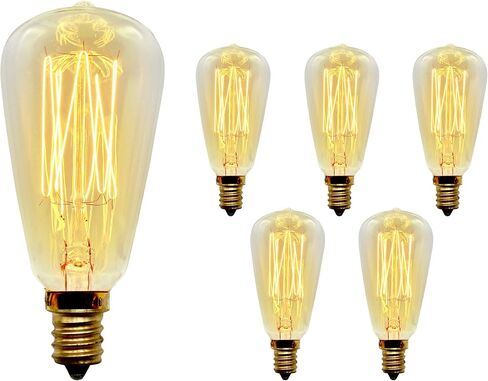 Vintage Retro Edison Bulb, ST38, 40w, E12 Base (Small), 2-Pack in Kuwait