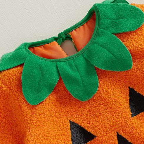 Twopumpkin الطفل دوبي هالوين زي الرضع طفل صبي فتاة ازياء أكمام رداء وقبعة قزم البيت مع آذان in Kuwait
