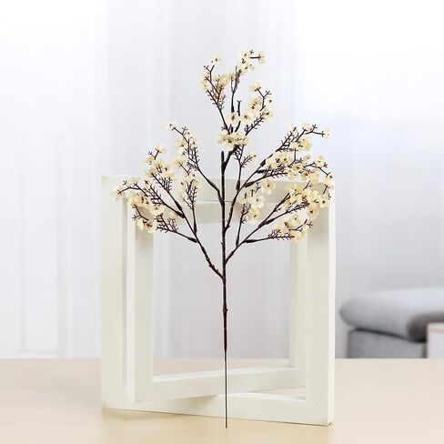 JAKY-Global Babys Breath Silk Artificial Flowers Bulk with Vase 10pcs for Fall Decor Fake flower bouquet Bulk for Home Kitchen Indoor Bouquet Floral Arrangement Table Centerpieces Decor(Autumn Blue) in Saudi Arabia