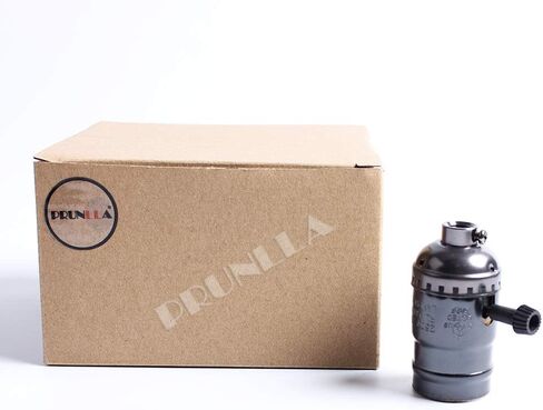 Vintage Lamp Socket E26/E27 lamp Holder,PRUNLLA Light Socket with Turn Knob Edison Industrial Metal Shell for Fixture Replacement DIY Lighting,10Pack (Bronze) in Saudi Arabia