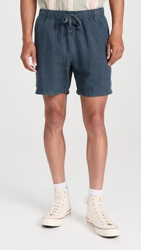 Faherty Men's Essential Linen Drawstring Shorts 6" in Saudi Arabia