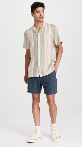 Faherty Men's Essential Linen Drawstring Shorts 6" in Saudi Arabia