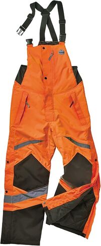 Insulated Thermal Bib Overalls, High Visibility, Weather-Resistant, XL, Ergodyne GloWear 8928,Lime in Saudi Arabia
