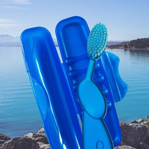 RADIUS Toothbrush Big Brush, Right Hand, BPA Free and ADA Accepted, Designed to Improve Gum Health and Reduce The Risk of Gum Disease, Berry/Natural, 1 Count in Saudi Arabia