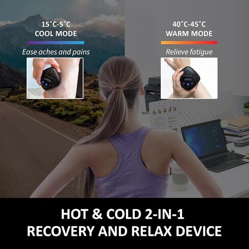 Electric Heating Pad & Cold Therapy Wrap for Neck, Shoulder, Knee Back - Small, Wearable & Portable 2-in-1 Cooling Pack Device for Body Instant Recovery - Pink in Saudi Arabia