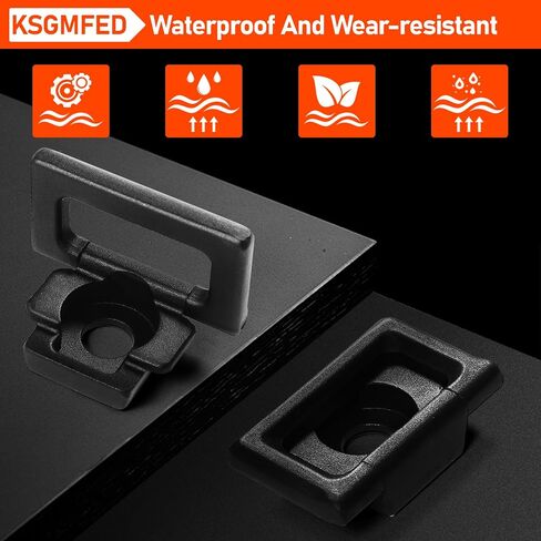 2PCS Ring Truck Bed Tie Down Anchors for Tesla Cybertruck Cargo Accessories,Cyber Bed Truck Mat Set of 2 Pull Tabs Compatible with 2024 2023 Tesla Cybertruck Truck Bed,Black in Saudi Arabia