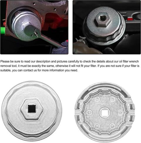 76 mm x 12 flutes Oil Filter Wrench Removal tool Compatible with BMW MOTORCYCLE K100 K75 R1100 in Saudi Arabia